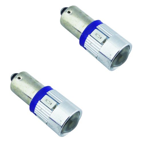 Ampolleta LED De 6 LED Con Lupa De Un Contacto Luz Azul Marca DEZZER por mayor - Electrónica por mayor
