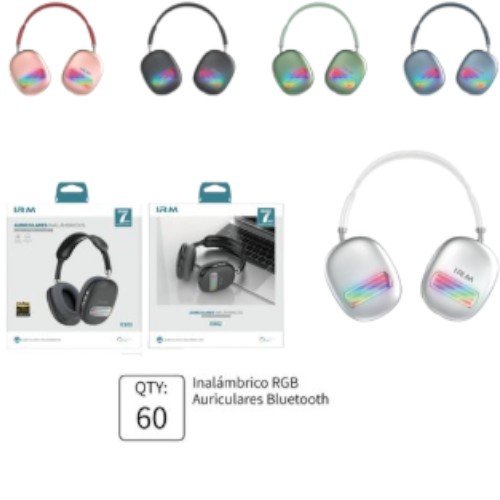 Auriculares de diadema inalámbricos con RGB por mayor - Electrónica por mayor