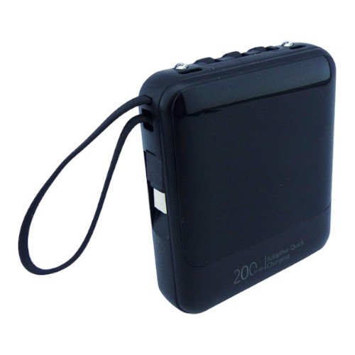Bateria De Emergencia Mini Conexion USB, Type-C Y 4 Cables Para Carga USB, Type-C, Micro 5 Pin E Iphone A 20.000 Mah por mayor - Electrónica por mayor