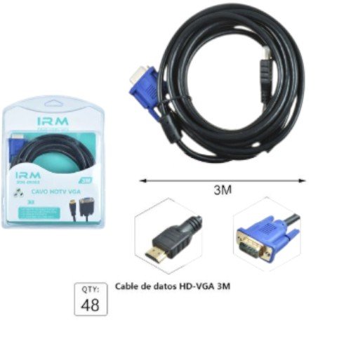 Cable adaptador de HD (HDMI) a VGA por mayor - Electrónica por mayor