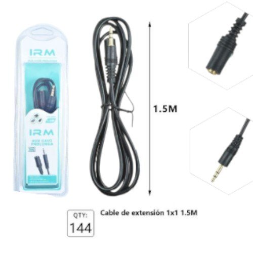 Cable de extensión estéreo 1x1  por mayor - Electrónica por mayor