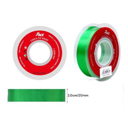 CINTA DE RASO VERDE por mayor - Cotillon por mayor