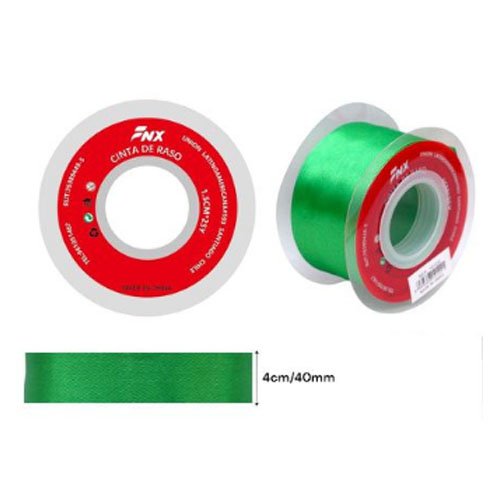 CINTA DE RASO VERDE por mayor - Cotillon por mayor