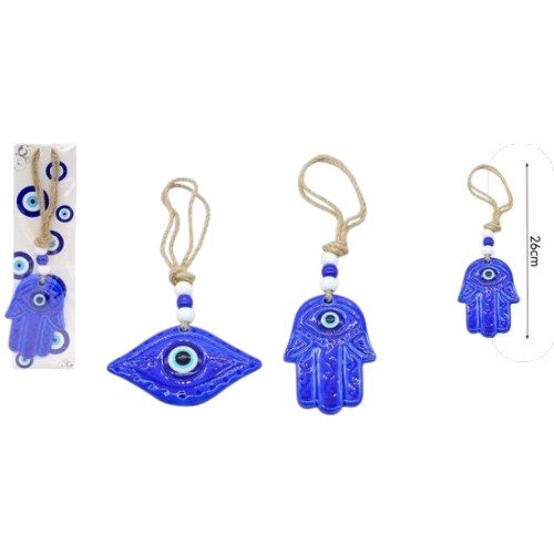 Colgante Símbolos Ojo y Mano de Fátima (Hamsa) por mayor - Hogar por mayor