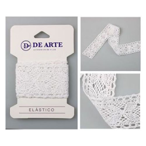 ENCAJE BLANCO ELASTICO por mayor - Hogar por mayor