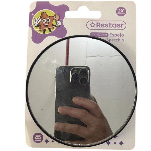 Espejo Circular con Aumento de 10X y Diámetro de 14 cm para Belleza y Estética Profesional por mayor - Belleza por mayor