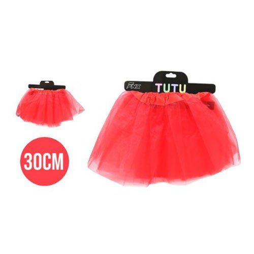 FALDA TU-TU ROJO VIVO por mayor - Cotillon por mayor