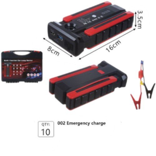 Fuente de Carga de Emergencia (Emergency Charge) 002 - Arrancador de Batería Multifuncional por mayor - Electrónica por mayor