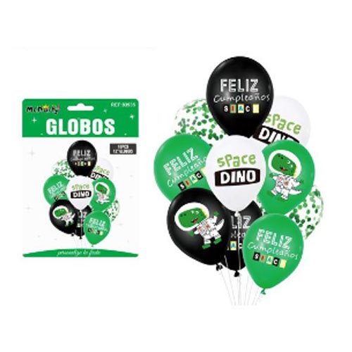 GLOBOS DINOSAURIO ESPACIAL por mayor - Cotillon por mayor