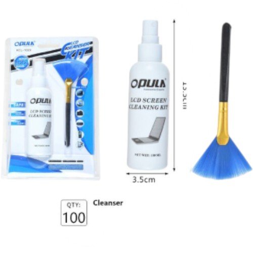 Kit de Limpieza de Pantallas LCD Opula - Solución Antiestática con Cepillo de Precisión por mayor - Electrónica por mayor