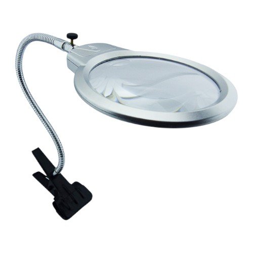 Lupa Con Lampara LED, Con Broche Y Cuello Flexible. por mayor - Electrónica por mayor