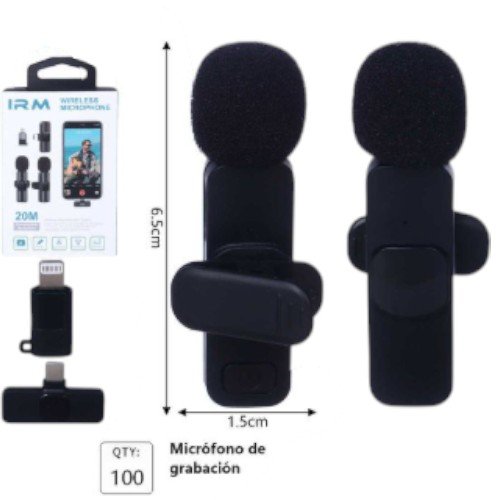 micrófono de grabación inalámbrico K9 por mayor - Electrónica por mayor