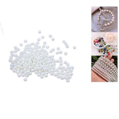 Perlas Plásticas Redondas de 4mm por mayor - Belleza por mayor