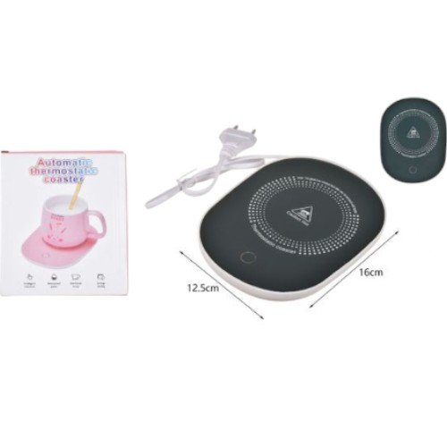 Posavasos Térmico Automático con Control de Temperatura y Superficie de Vidrio Templado por mayor - Electrónica por mayor