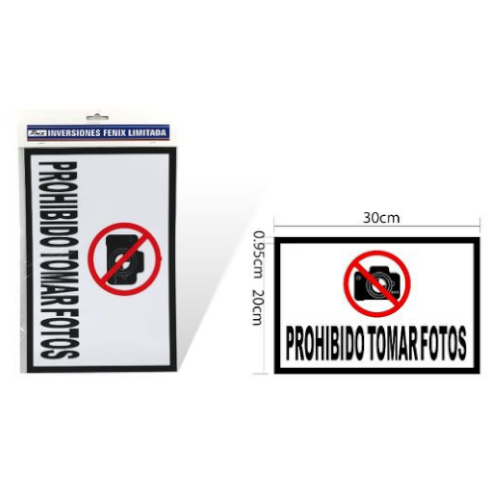 SEÑAL PROHIBIDO TOMAR FOTOS por mayor - Hogar por mayor