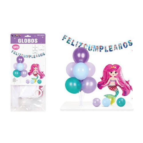 SET GLOBOS SIRENA por mayor - Cotillon por mayor