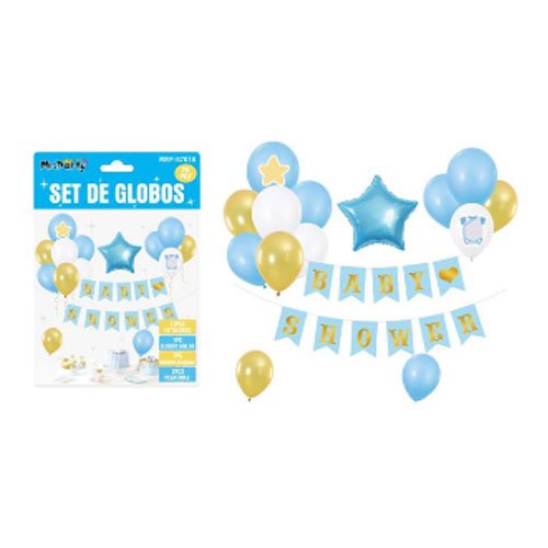 SET GLOBO BABY SHOWER por mayor - Cotillon por mayor