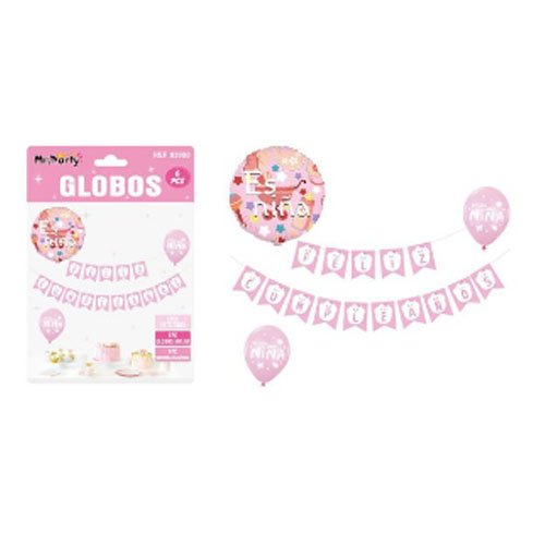 SET GLOBO BABY SHOWER por mayor - Cotillon por mayor