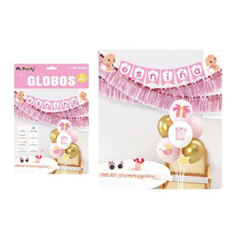 SET GLOBO FELIZ CUMPLEAÑOS por mayor - Cotillon por mayor