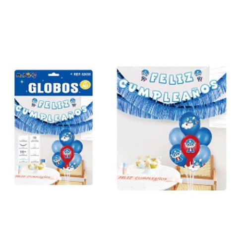 SET GLOBOS CAPITAN AMERICA por mayor - Cotillon por mayor