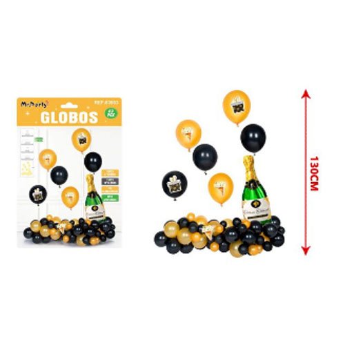SET GLOBOS CHAMPAM por mayor - Cotillon por mayor