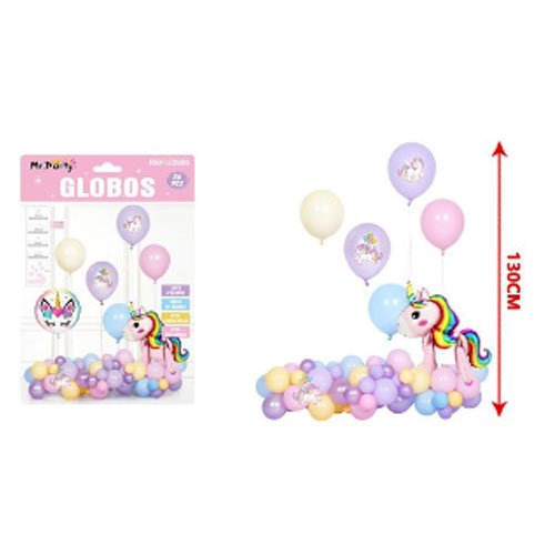 SET GLOBOS UNICORNIO por mayor - Cotillon por mayor