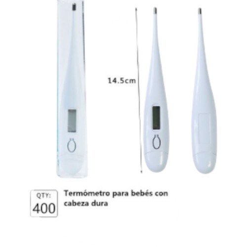 Termómetro Digital Clínico para Bebés con Punta Rígida y Estuche (14.5cm) por mayor - Electrónica por mayor