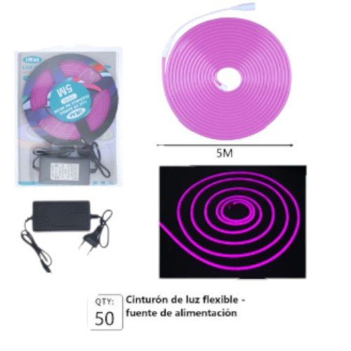 Tira LED Flexible (Cinturón de Luz) de 5 Metros por mayor - Electrónica por mayor